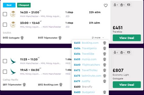 momondo vliegtuigtickets.